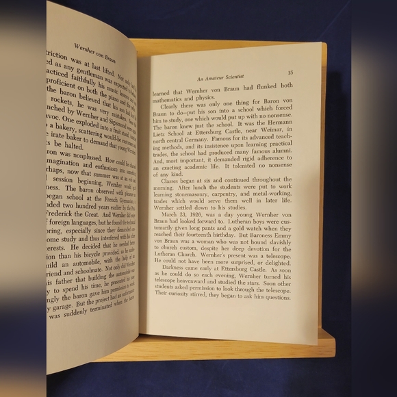 VTG HC Wernher Von Braun Space Pioneer By Goodrum 1969 1st Edition Very Good - Picture 8 of 8